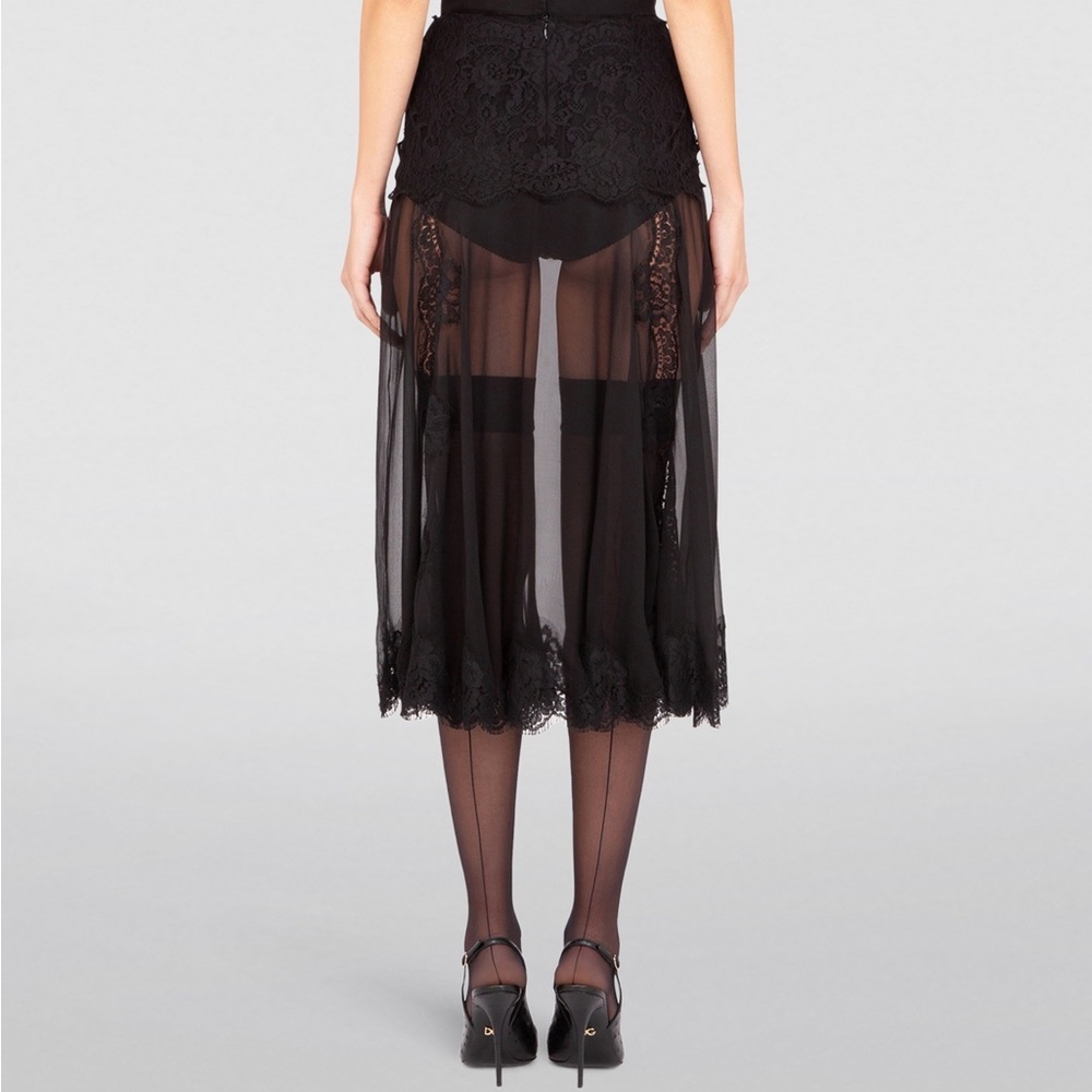 Vintage CPX by Mimi Sheer Midi Skirt